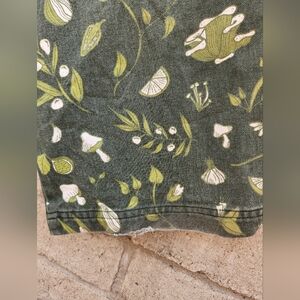 Big Bud Press Olive Green Botanical Pants "the Cookbook" Rare, well loved.